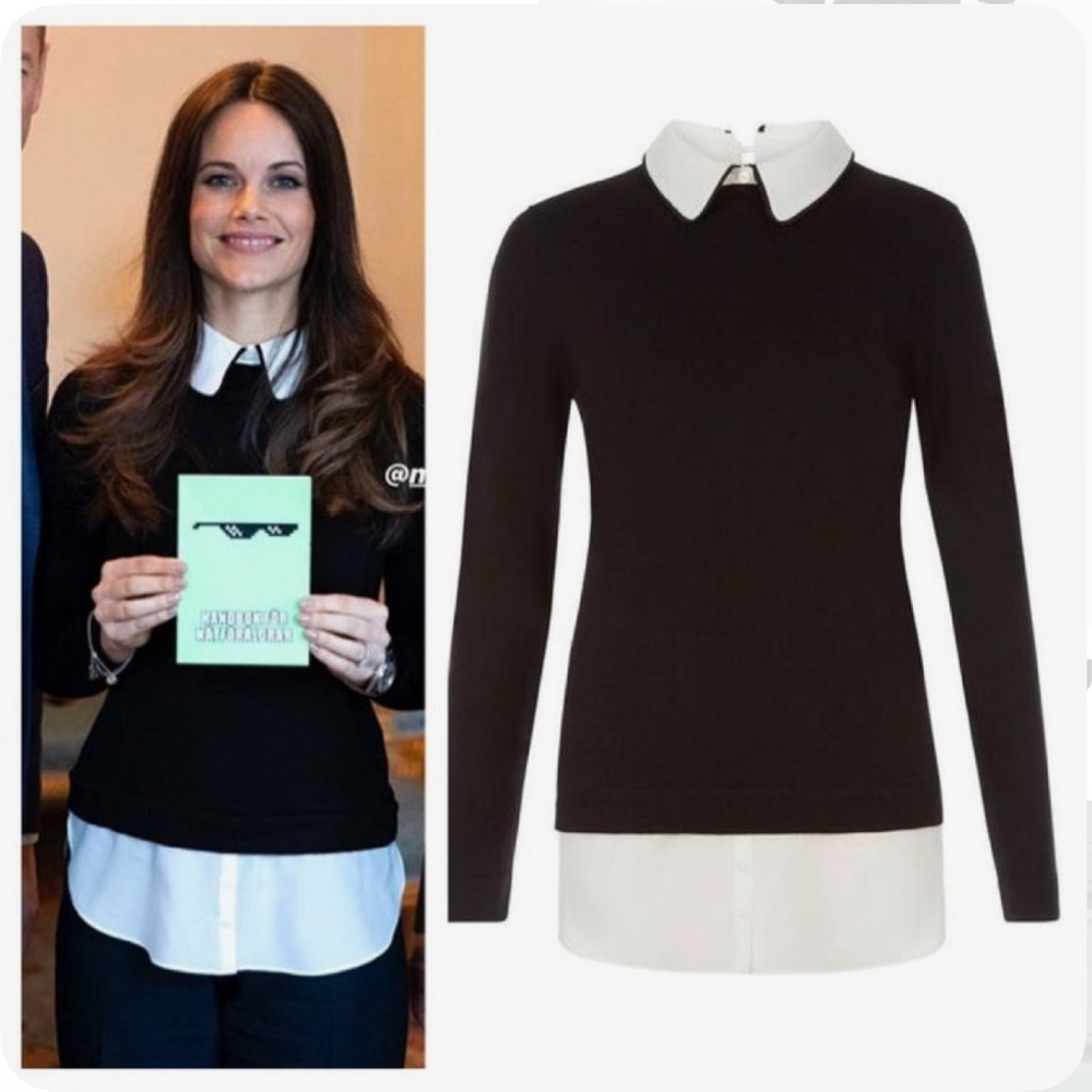 Hobbs Cotton Ellis Sweater ASO Princess Sofia of Sweden